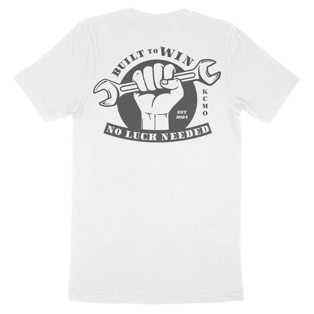 Born to Win White Wrench Shirt