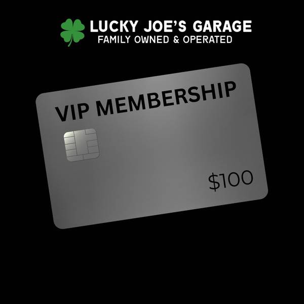 Lucky Joe's Garage Platinum VIP Membership card